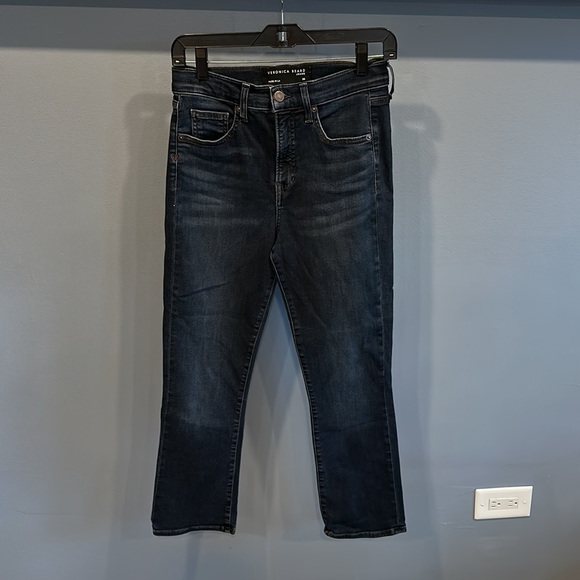 Veronica Beard Carly High Rise Kick Flare Blue Jeans Size 28 - Picture 3 of 6